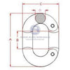 Anchor Chain 316 Stainless Steel 13mm 2 Piece Join Chain Joining Link
