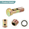 Motorcycle 2 x M12x1.25 45mm Hollow Bolt with Washer