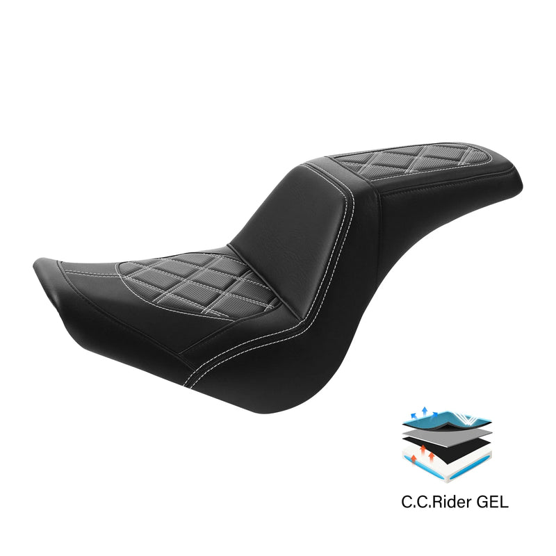 Harley Softail FXST Street Bob FXBB Rider & Passenger Gel Seat (2018-2024)