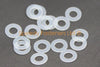 Arandelas De Plástico Transparente Nylon M6 6.3Mm 12Mm Od 0.5Mm Grosor