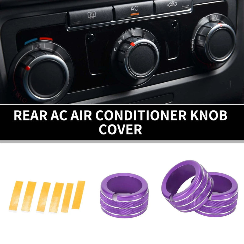 Dodge Durango (2011-2020) - 3 x Pcs Rear AC Heat Temp Climate Switch Knob Cover