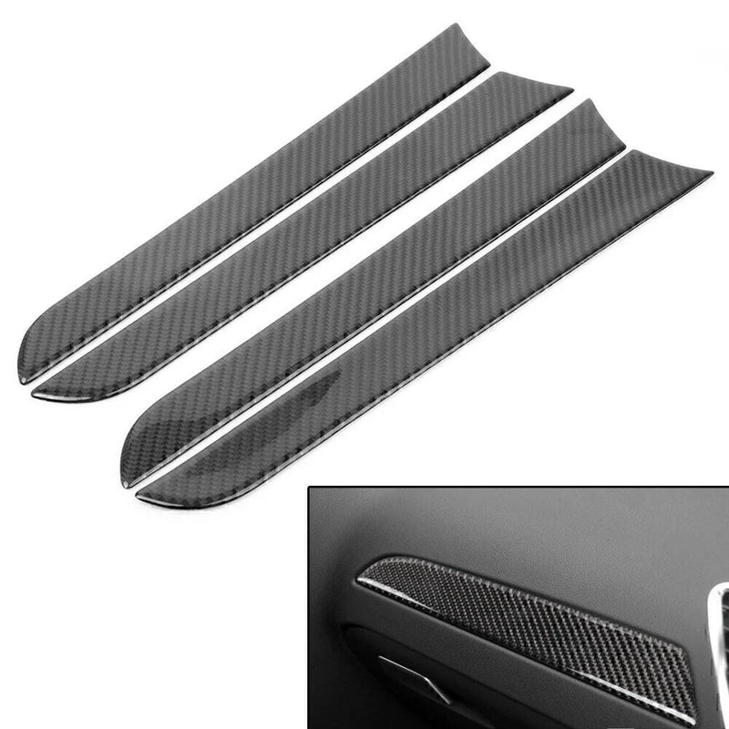 Audi A4 B8 Carbon Fiber Interior Door Panel Trim Cover (2009-2015)