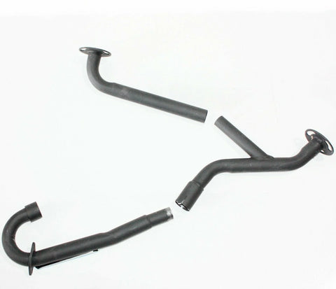 250cc Hummer Style ATV Blue Alloy Twin Exhaust Pipe Mufflers