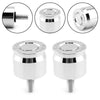Harley Dyna Softail 2 x Seat Bolt Aluminum Anodized Chrome (2000-2023)