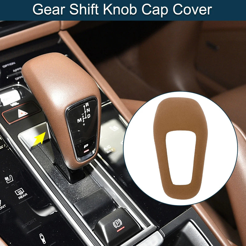 Porsche Cayenne 2018-2025 Brown Console 1 x Gear Shift Knob Cap Cover