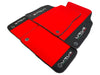 Lamborghini Urus 2018-2024 with Alcantara Leather Red Floor Mats