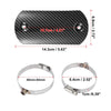Motorcycle 1 Set 5.63'' Exhaust Muffler Pipe Protector Carbon Fiber Pattern