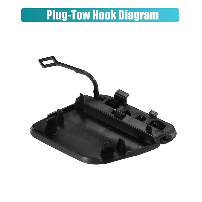Mercedes E-Class (2017-2023) Unpainted Black Rear Bumper Tow Hook Cap