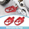 Motorcycle 1 x Pair Foot Peg 360° Rotating Aluminum Alloy Red