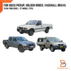 Isuzu TF TFR Holden Rodeo Black Outer Front Door Handle (1988-2002)