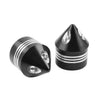 Harley Touring Dyna Road King Black & White Front Axle Cap Nuts