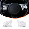 Jaguar F-Pace F-Type Alloy Steering Wheel Button Cover Trim (2017-2023)