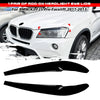 BMW X3 Pair Gloss Black Headlight Eye Lids Covers (2011–2013)