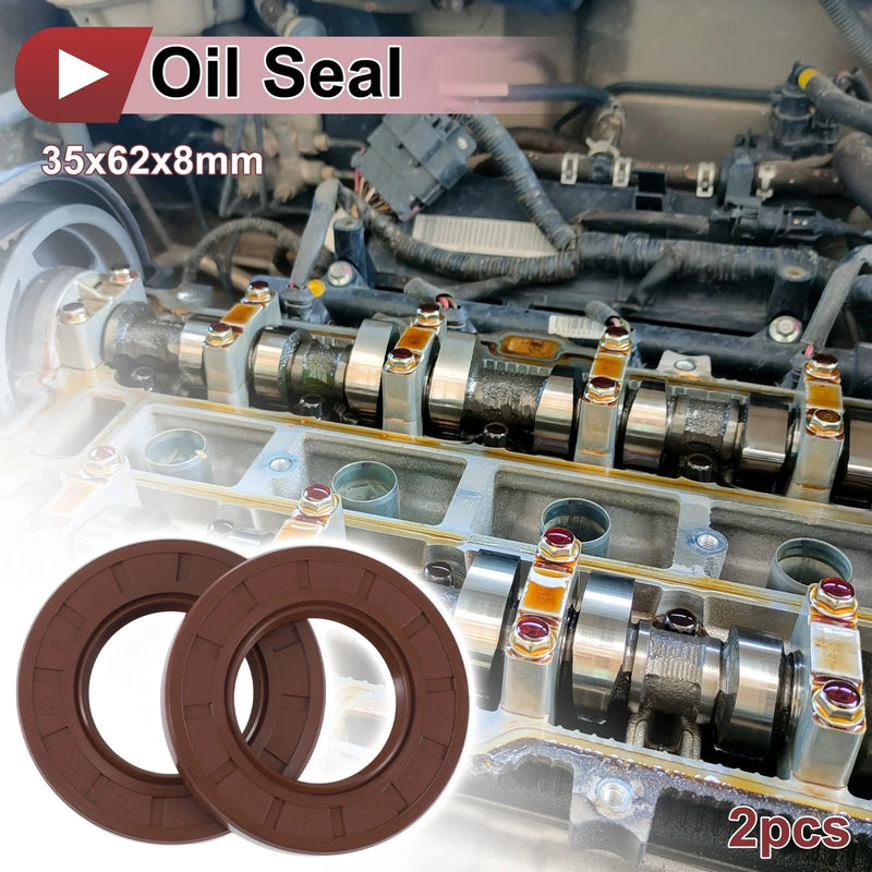 Make Model Oil Seal / 35x62x8mm / Rotary Shaft Seal FKM Rubber 2x
