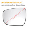 Nissan Juke Left Side Heated White Mirror Glass (2014-2020)