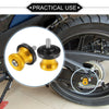 Pair Motorbike Swingarm Spools 6mm CNC Swing Arm Spools Slider Stand Gold Tone