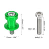 Honda 8mm Green Motorcycle CNC Swing Arm Spools (2pcs)