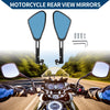 M8 / M10 Motorcycle Rear View Mirrors Black Aluminum Alloy