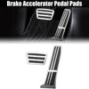 Toyota Silver Tone 2 x Brake & Accelerator Foot Pedal Covers Non-Slip