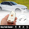 BMW Keyless Entry with Chain White 4-Button Key Fob Case