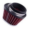 Car Motorcycle - Includes Clamp 55mm Red Air Filter Cone (Fits Various Models)