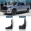 Dodge Ram 1500 Splash Guards No-Drill Mud Flaps Kit (2019-2024)