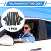 Hyundai Tucson (2016-2018) Carbon Fiber Black 8pcs Door Pillar Window Trim