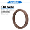 Oil Seal 45x55x7mm FKM Brown 2 x Pcs