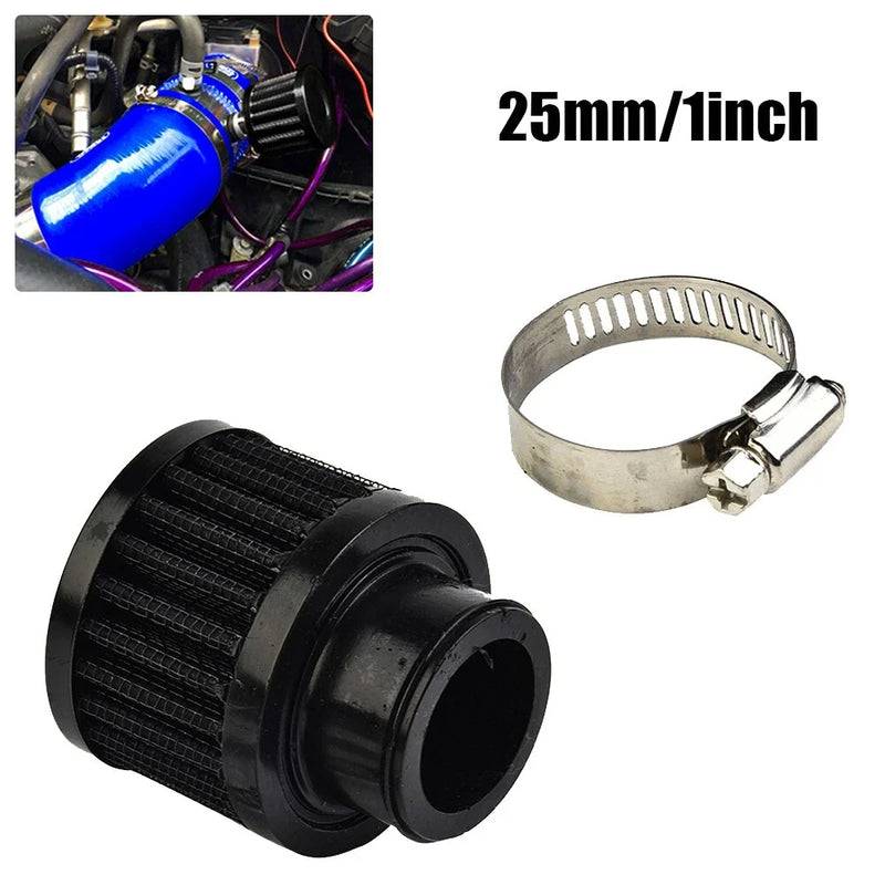 Car SUV 25mm Inlet Cold Air Intake Cone High-Flow Filter Cleaner