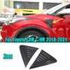 Toyota CHR C-HR 2 x Front Side Trims Cover Carbon Fiber (2018–2021)