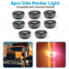 Trailer Truck 12V 24V 8pcs 2 LED Clearance Lights Side Marker Lamps