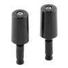 Universal Motorcycle Black Handlebar Hand Grips & End Caps
