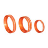 Ford F150 6 x Orange Aluminium Alloy Knob Trim Rings (2016-2020)