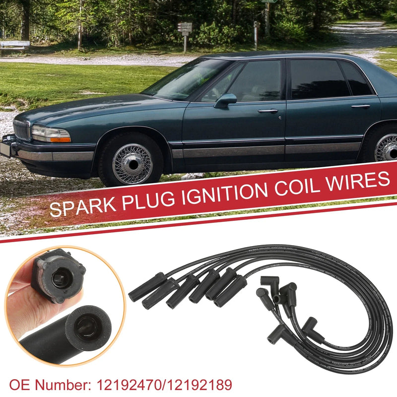 Buick LeSabre Lucerne 6 Pcs Spark Plug Wire Ignition Coil Cable