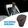 Hyundai Elantra 2004-2011 Faux Leather Black Red Gear Shifting Knob Cover