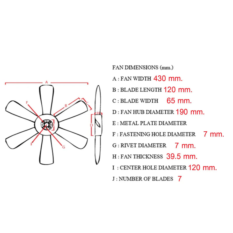 Nissan D22 NP300 Terrano 1997-2014 Radiator Cooling Fan