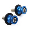KAWASAKI ZX6R (2012-2021) Blue 8MM Swingarm Spools Slider Stand Screws