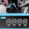 Universal Motorcycle M6 License Plate Screws Cover 3.38 cm 4 pcs