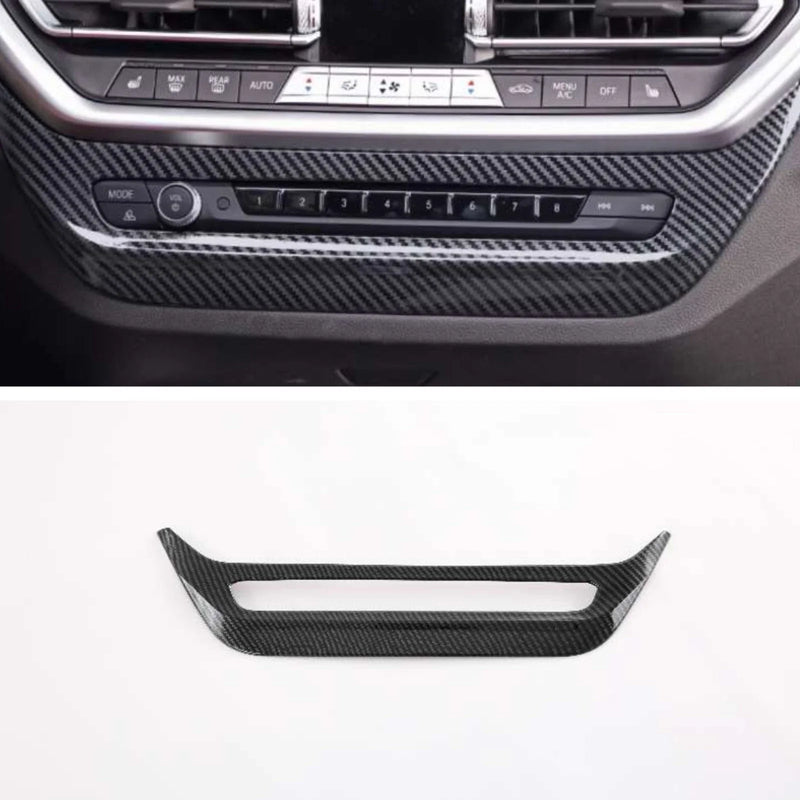 BMW X3 Carbon Fiber Air Conditioner Control Panel Cover (2022-2024)