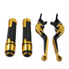Honda CBR1000RR Gold Extendable Brake Clutch Levers & Handlebar Grips (2004-2023)