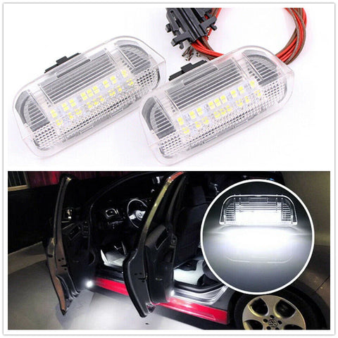 VW Golf GTI EOS Jetta Passat 18 LED Side Door Clear Lights (2006-2014)