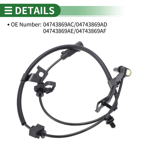Dodge Journey Left Rear ABS Wheel Speed Sensor (2009-2023)