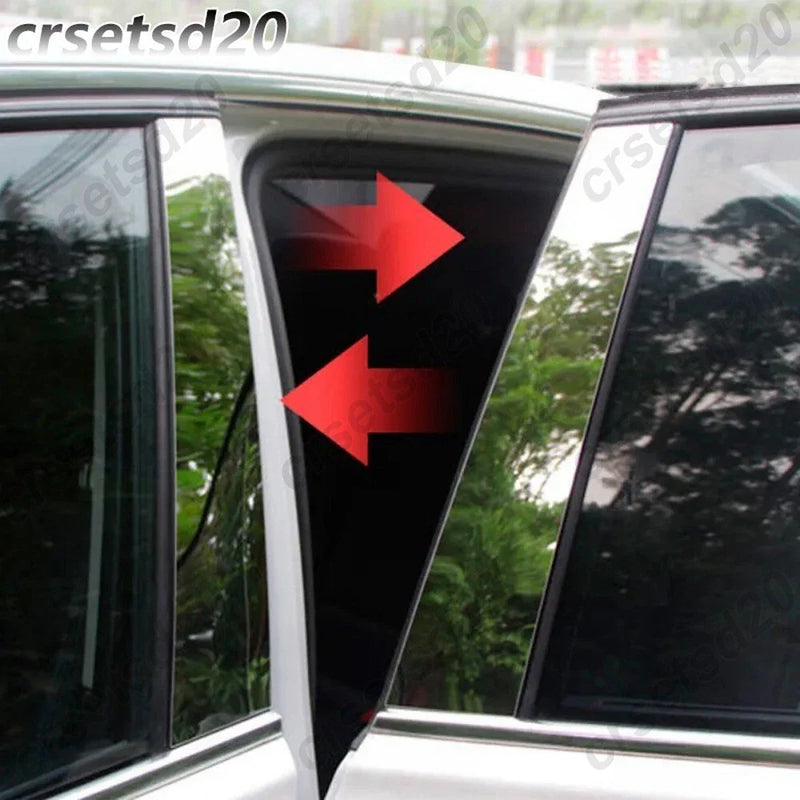 Benz S Class W223 Chrome Window Pillars Post Cover Trim / 6Pcs (2021–2024)