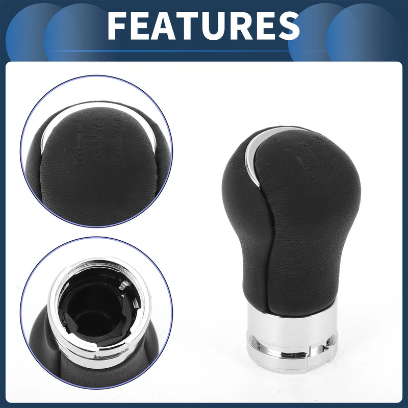 Toyota Hilux Revo (2015-2020) Plastic Leather 5 Speed Gear Shift Knob