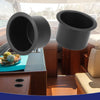 Marine Boats Stainless Steel Bottle Cup Drink Holder Insert Black