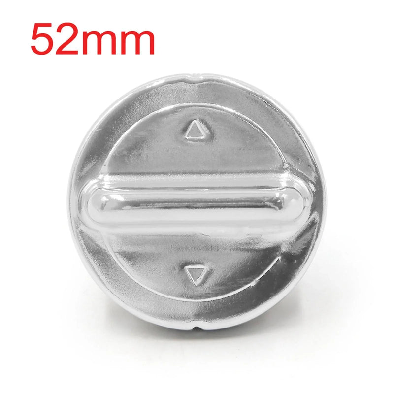 GY6 52mm Gas Cap Cover Replace Silver Tone