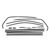VW Golf 8 (2021-2024) Chrome Black Window Weatherstrip Trim