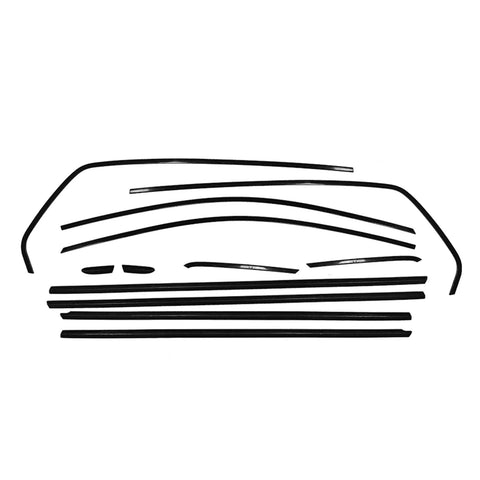 VW Golf 8 (2021-2024) Chrome Black Window Weatherstrip Trim