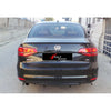 VW Jetta MK6 R Gloss Black Rear Bumper Diffuser (2014-2018)