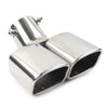 Universal Car Accessories Dual Steel Rear Exhaust Pipe Tail Muffler Tip